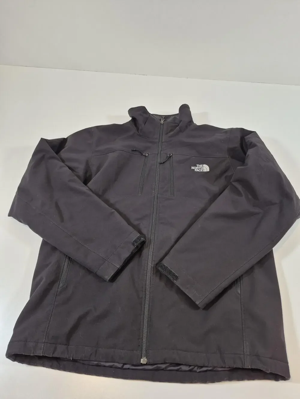 The North Face Jacket Mens L Black Softshell Primaloft Hooded Full Zip Ski